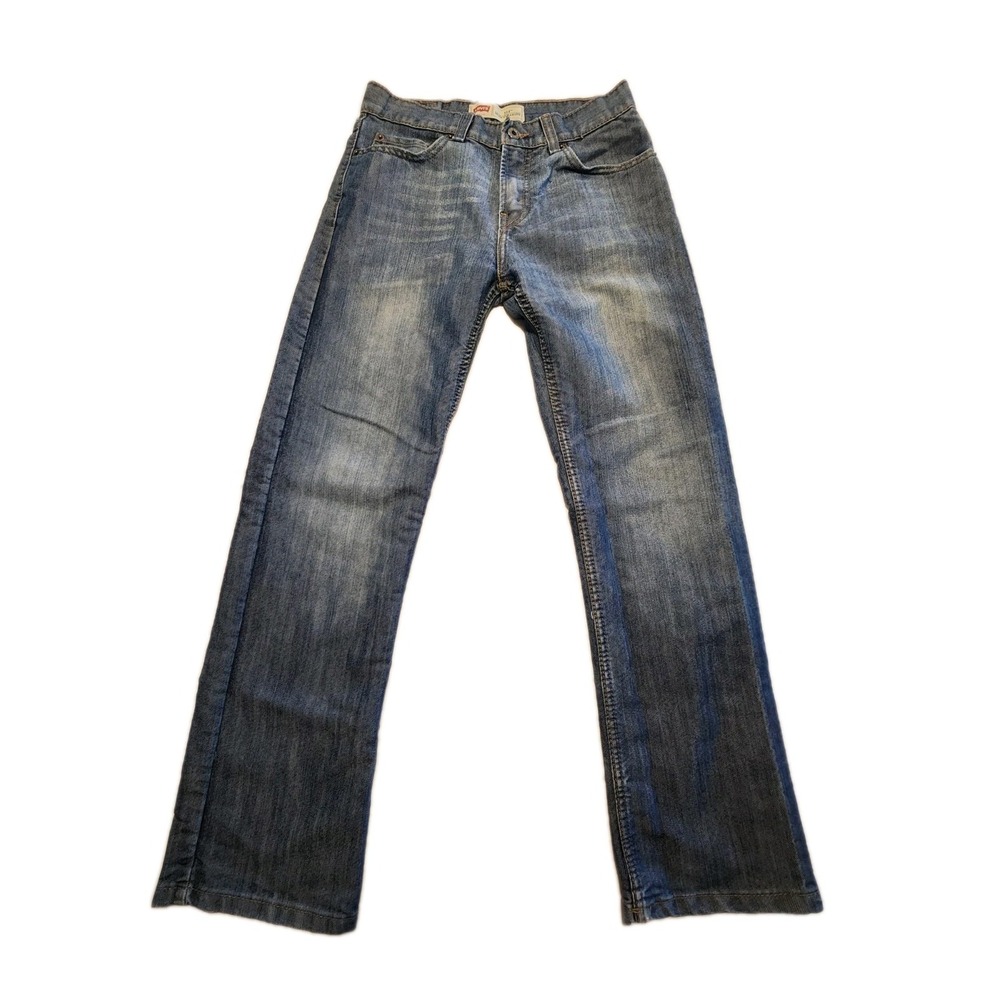 Levis 514 Jeans Boys 16 Reg 28x28 Slim Straight Blue Denim